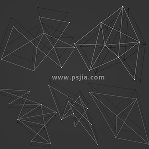 极富科技感的几何线条笔刷__最新资源笔刷下载_PSCEO影楼素材网